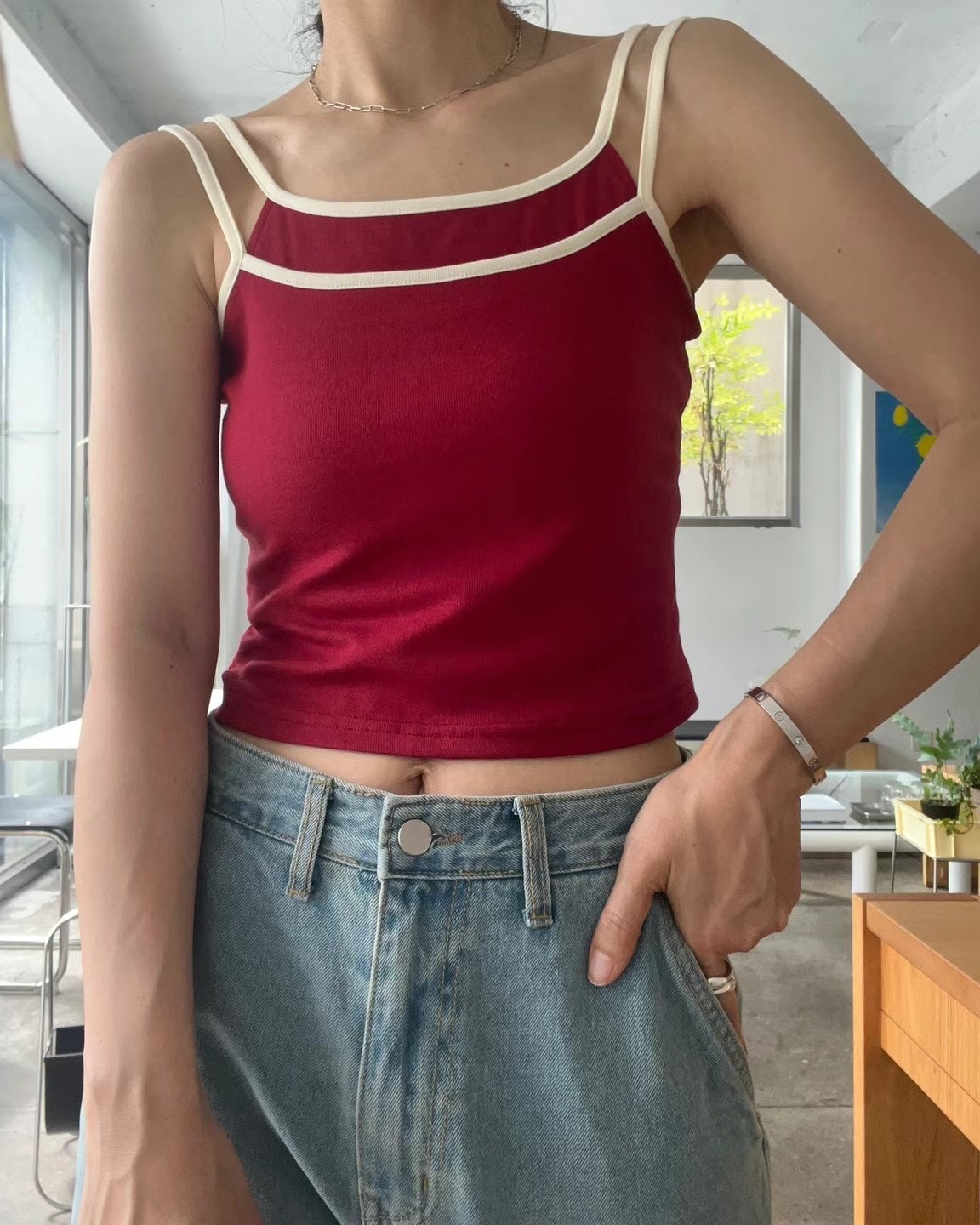 RAY_COMPANY韓國直郵女裝新款真品24秋夏推薦時尚吊帶背心RAY_COMPANY吊帶/背心