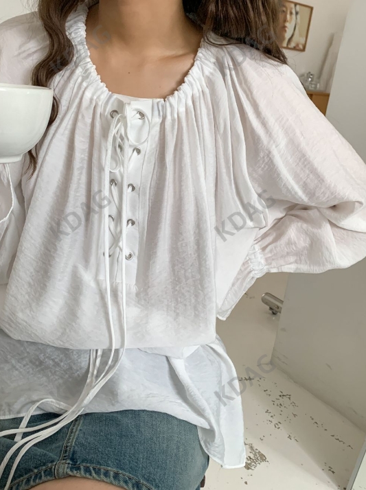 BYANDERIN韓國直郵東大門代購女士新款職業真品24秋夏襯衫蕾絲衫BYANDERIN襯衫/蕾絲衫