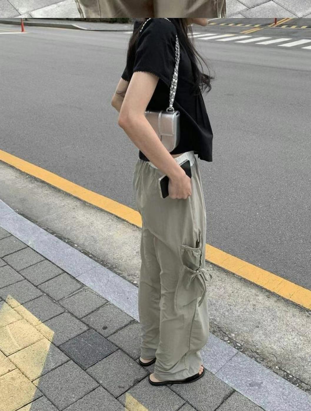 OLZE-올제-T直郵韓國代購女裝新款熱賣推薦人氣24春夏休閑褲OLZE-올제-T休閑褲