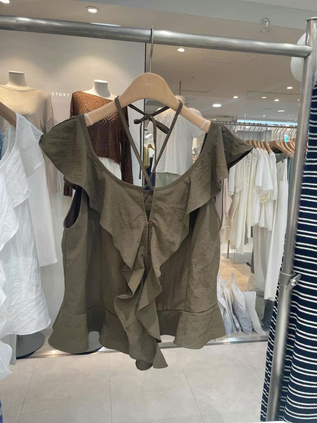 CELLONA韓國直郵東大門實拍女裝新品職業時尚推薦襯衫蕾絲衫CELLONA襯衫/蕾絲衫圖色2