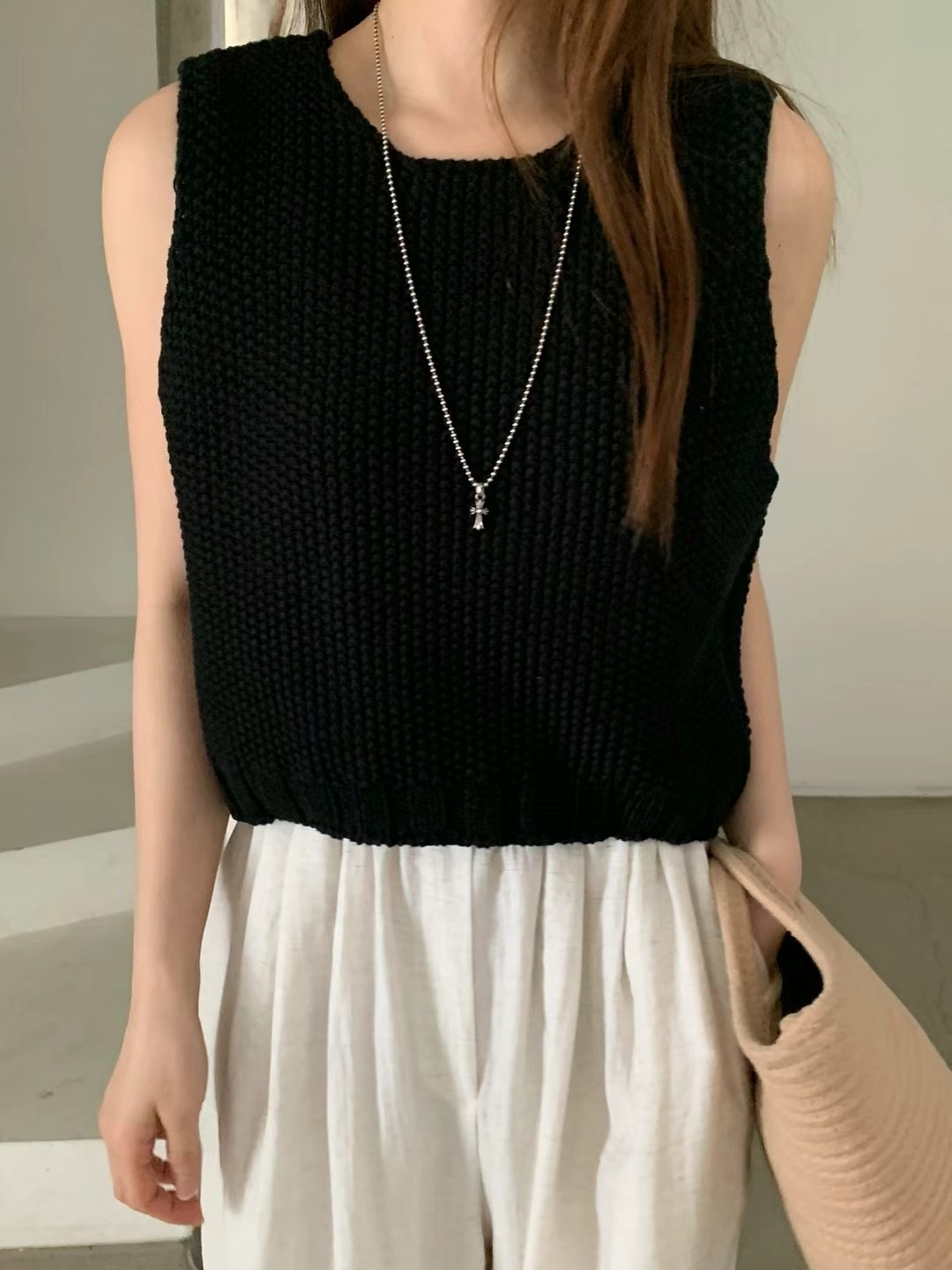 NEARAND韓國直郵東大門實拍女裝新款時尚真品24春夏人氣馬甲NEARAND馬甲圖色2