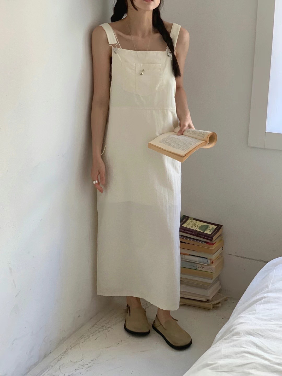 REFLEUR直郵韓國代購女裝新款人氣休閑24春夏時尚職業連衣裙EVERY MOMENT連衣裙