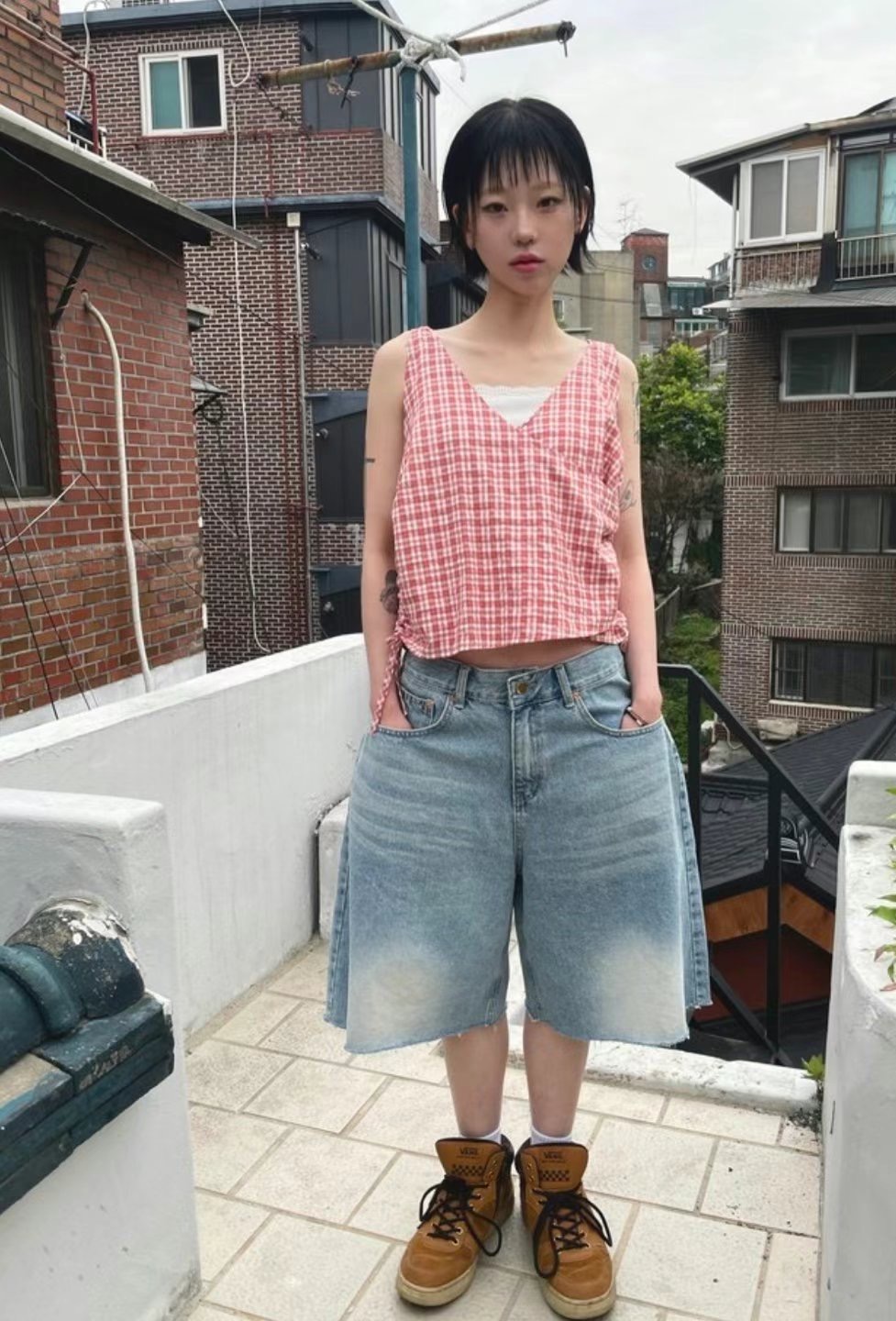 1OR2韓國直郵東大門代購女裝新品推薦熱賣時尚真品24春夏短褲OOTJ/1OR2短褲