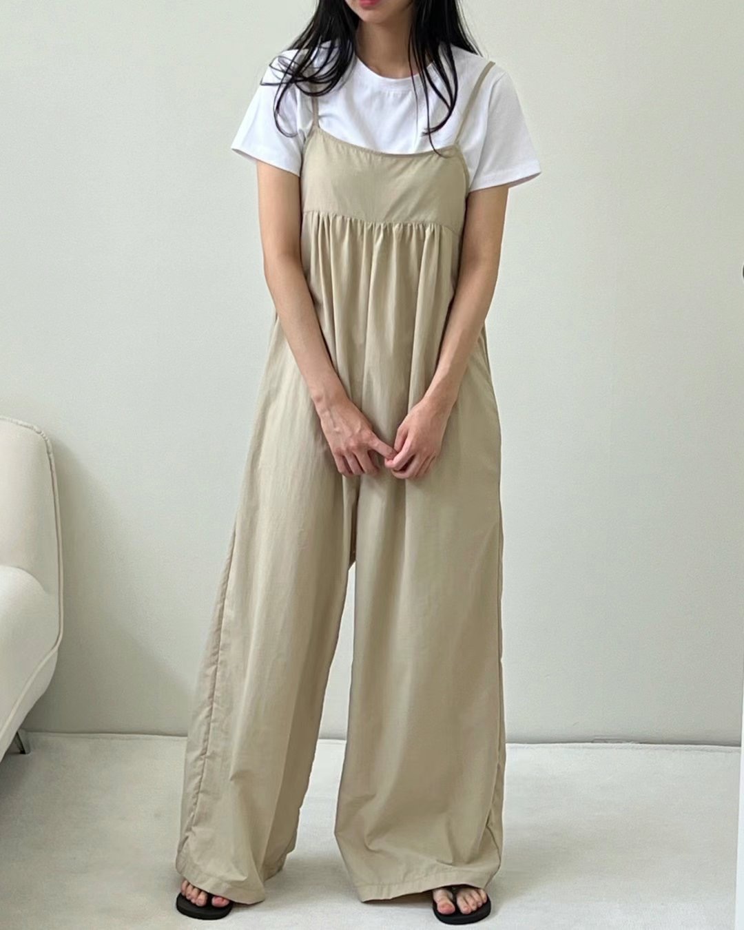TTEROO-떼루-T直郵韓國代購女裝新款真品推薦熱賣24春夏背帶褲tteroo&terroir背帶褲