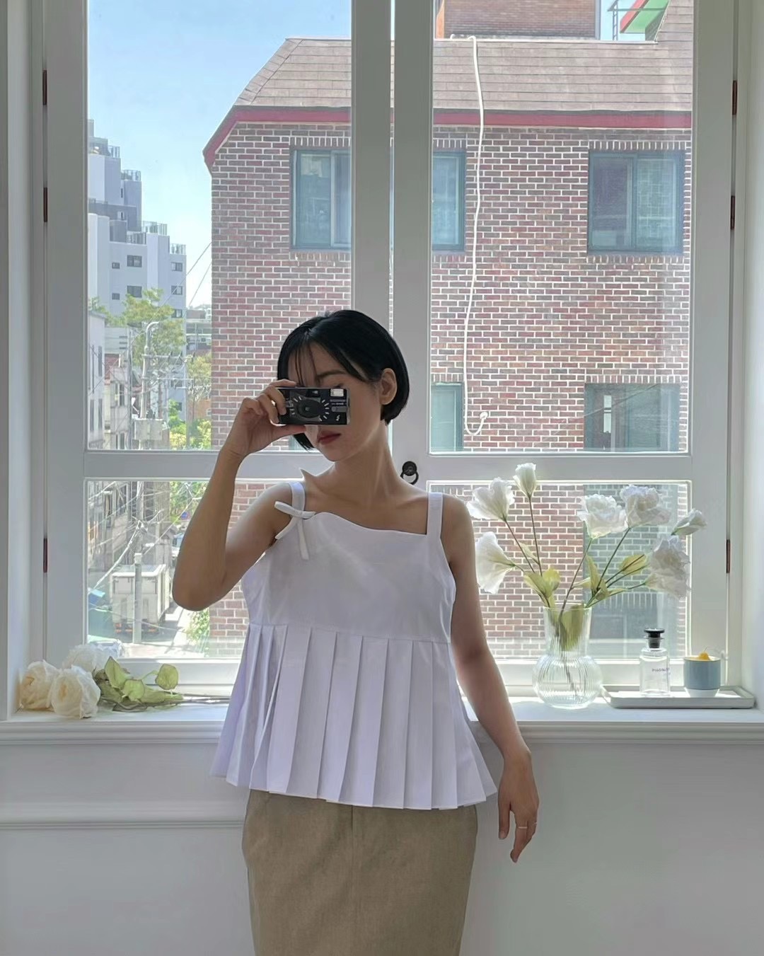 STAY.B韓國直郵女士新款熱賣24秋夏時尚休閑職業吊帶背心CLEVERGARDEN吊帶/背心圖色1