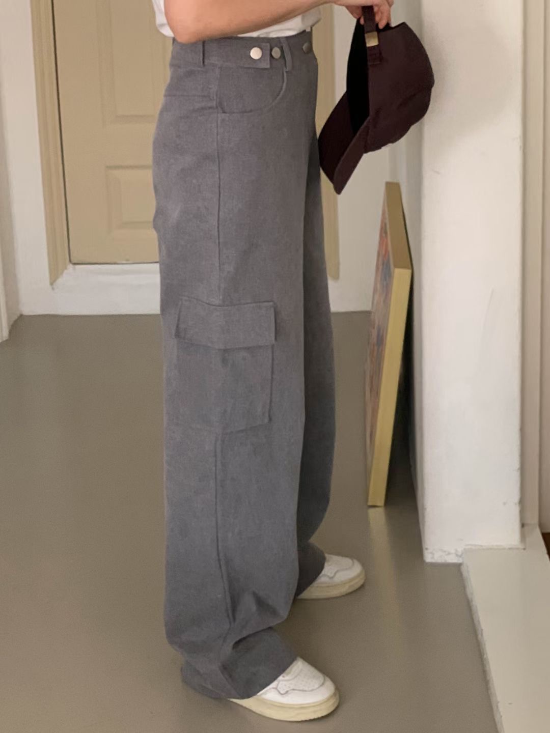 OUNCE-OT直郵韓國代購女士新品職業推薦時尚熱賣真品休閑褲KITSCH休閑褲