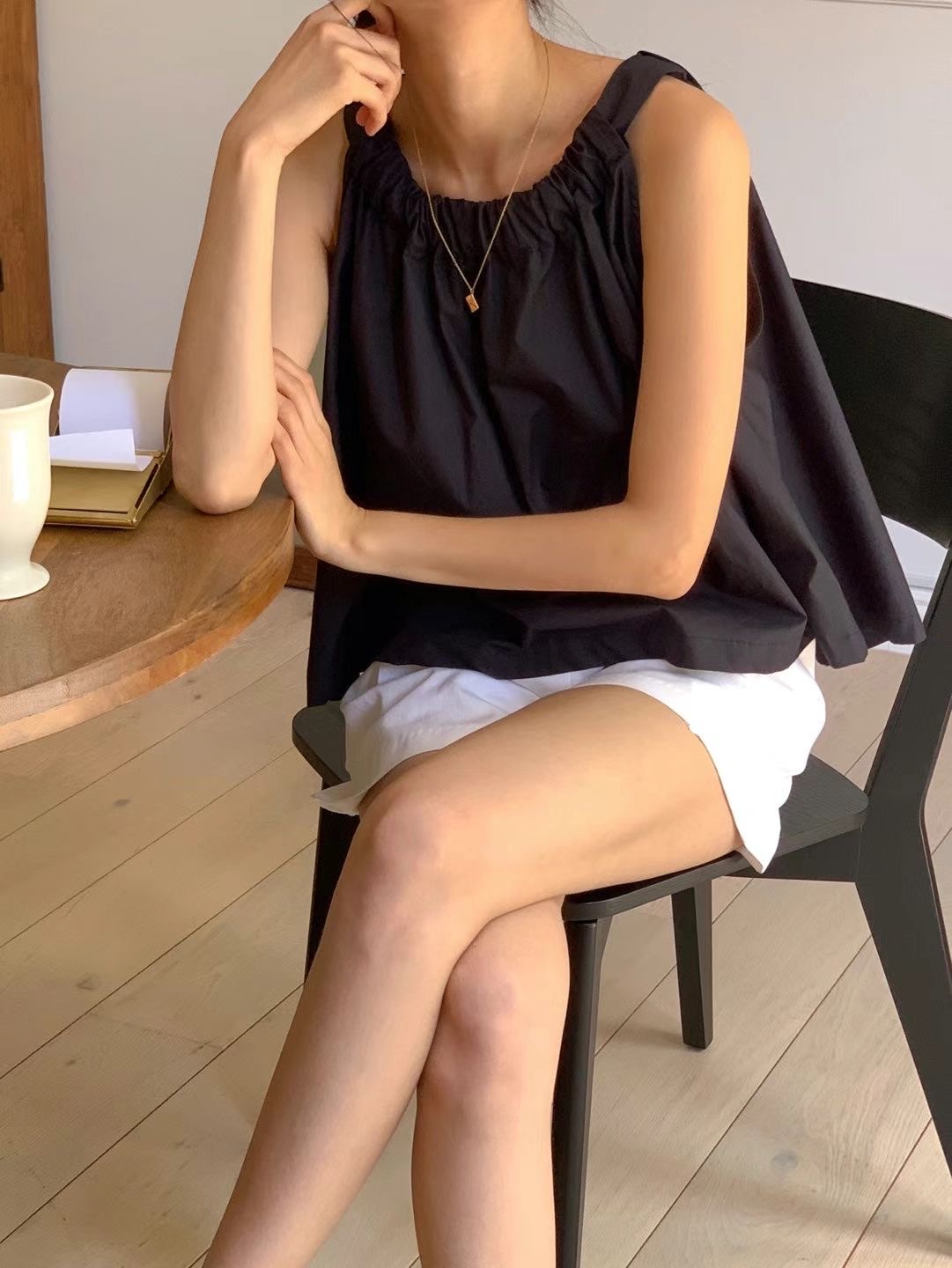 THE LIB直郵韓國代購女士新款24秋夏時尚人氣襯衫蕾絲衫THE LIB襯衫/蕾絲衫圖色2