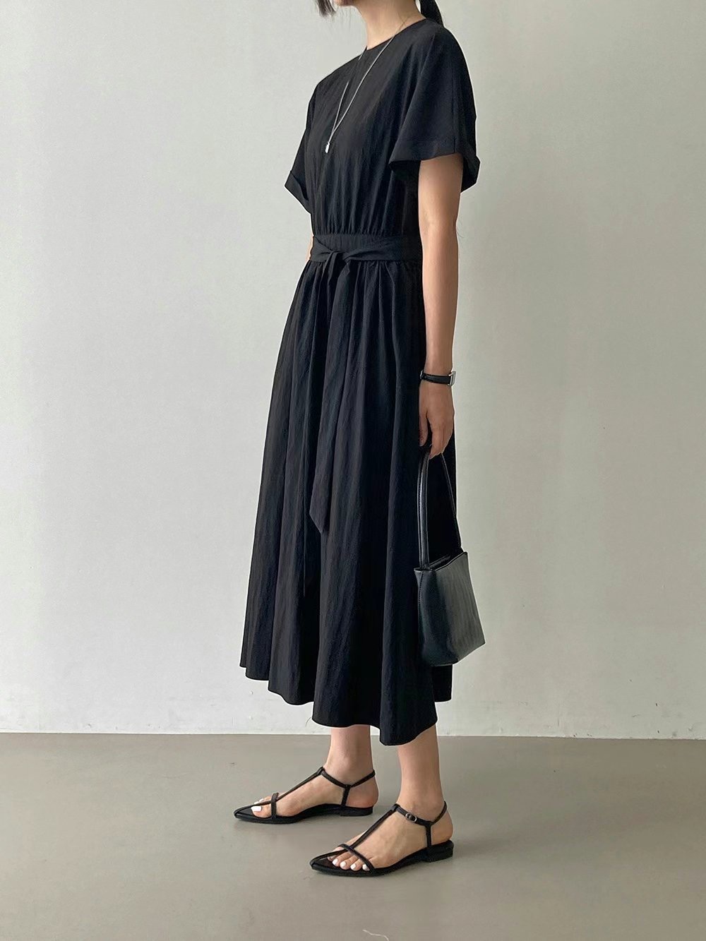 SNAP韓國直郵東大門代購女士新款24秋夏人氣職業時尚連衣裙SNAP連衣裙