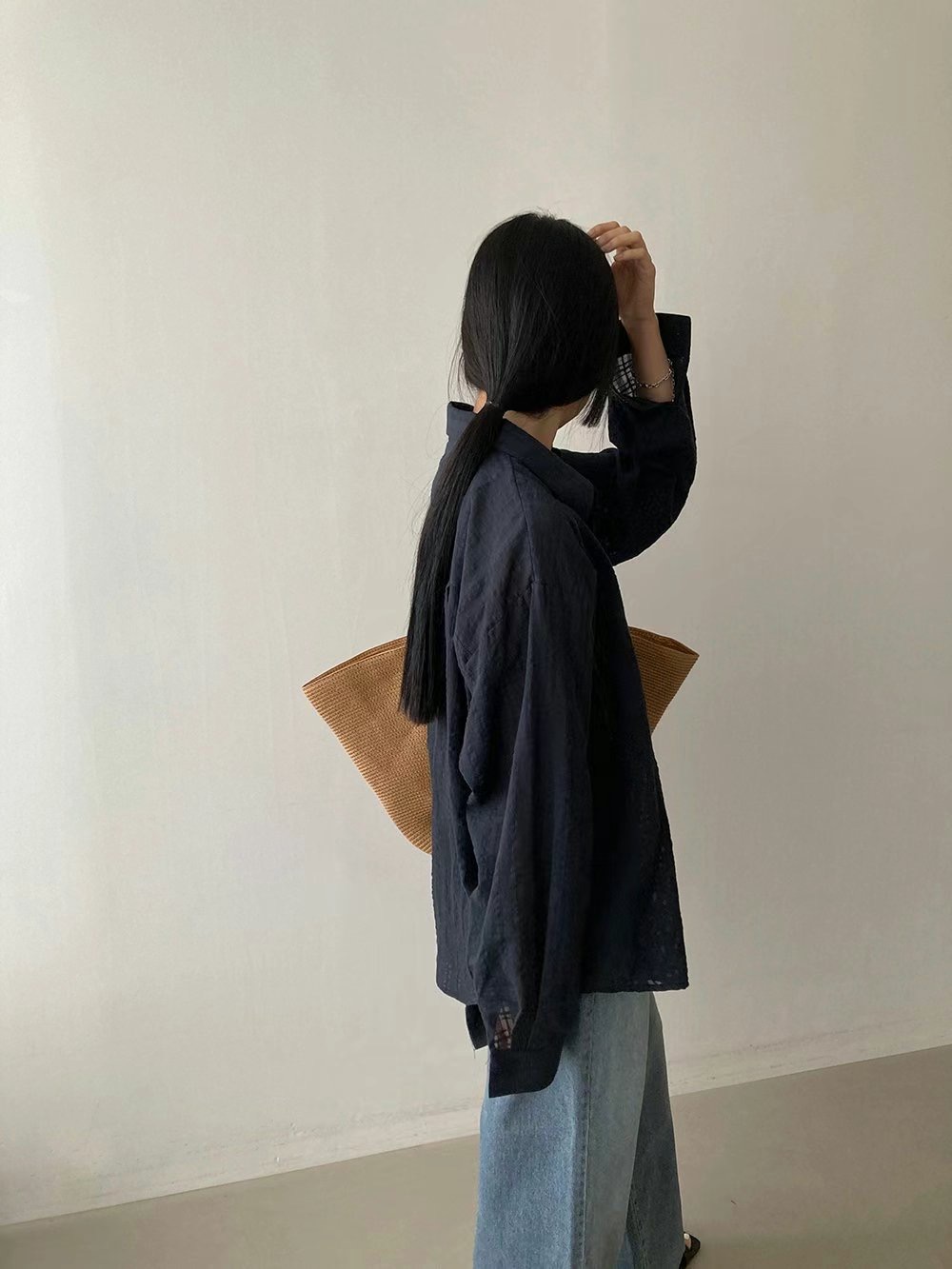 SNAP直郵韓國代購女士新品時尚熱賣24秋夏真品襯衫蕾絲衫SNAP襯衫/蕾絲衫
