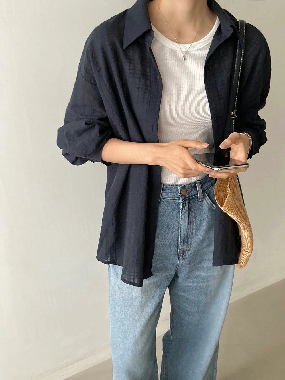 SNAP直郵韓國代購女士新品時尚熱賣24秋夏真品襯衫蕾絲衫SNAP襯衫/蕾絲衫圖色3