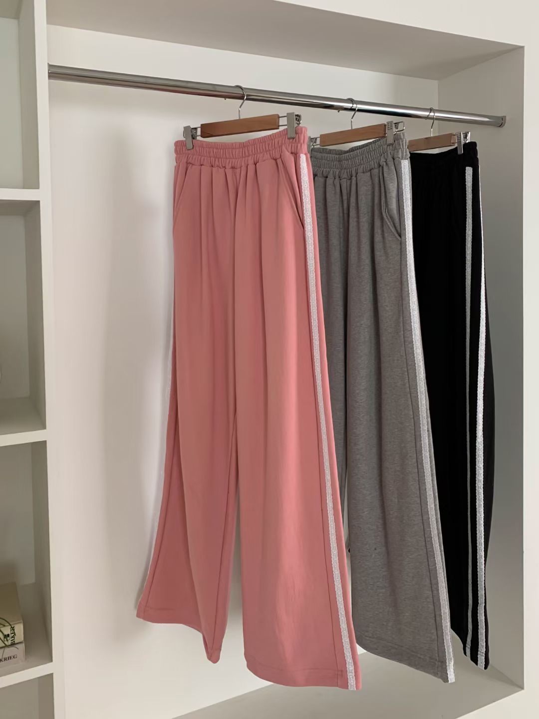 OUNCE-OT韓國直郵東大門實拍女裝新品推薦人氣時尚休閑休閑褲KITSCH休閑褲圖色2左二色