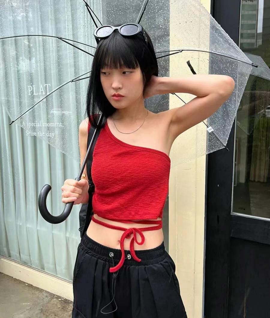 RAWROW韓國直郵東大門實拍女裝新品時尚熱賣人氣24秋夏吊帶背心RAWROW吊帶/背心圖色2