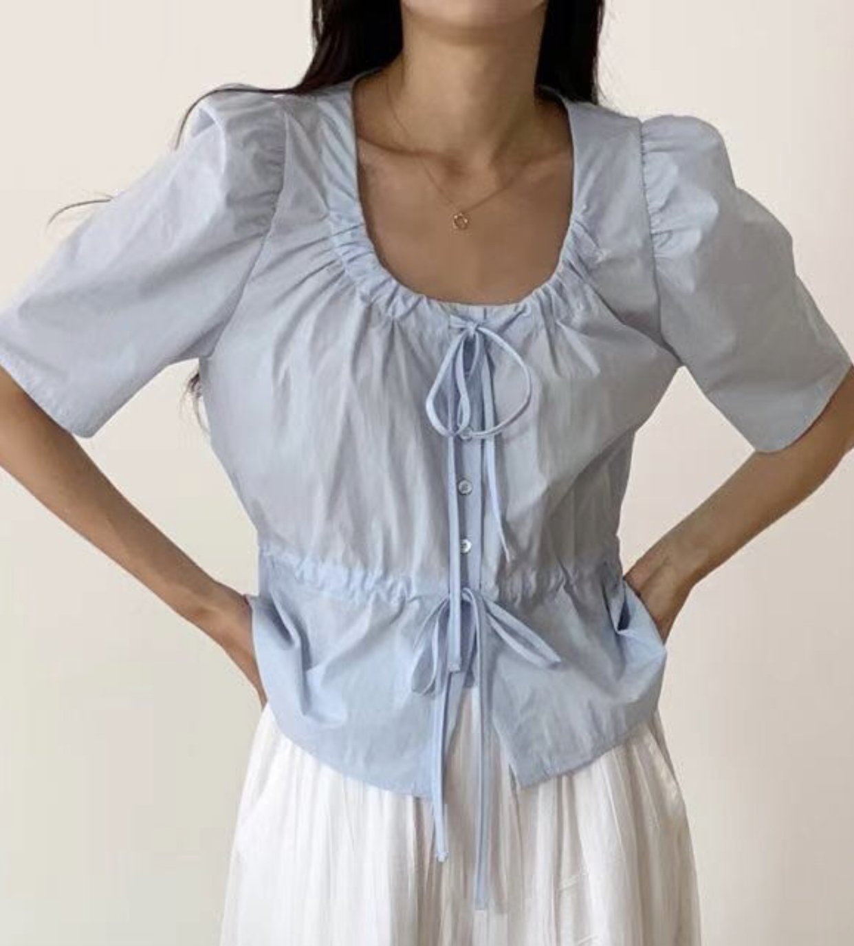 THE LIB韓國直郵東大門實拍女士新品休閑人氣熱賣襯衫蕾絲衫THE LIB襯衫/蕾絲衫圖色2