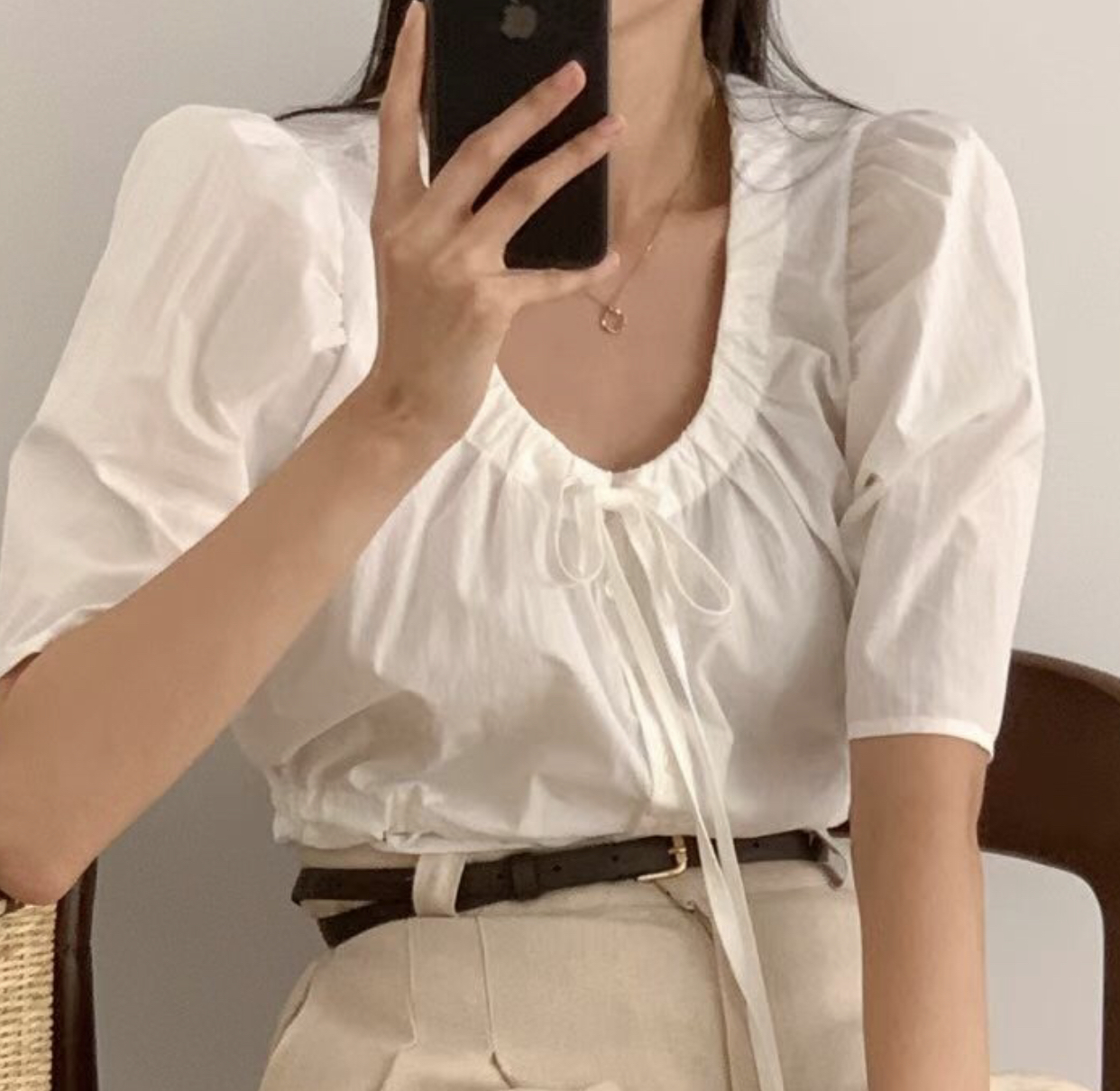 THE LIB韓國直郵東大門實拍女士新品休閑人氣熱賣襯衫蕾絲衫THE LIB襯衫/蕾絲衫圖色3