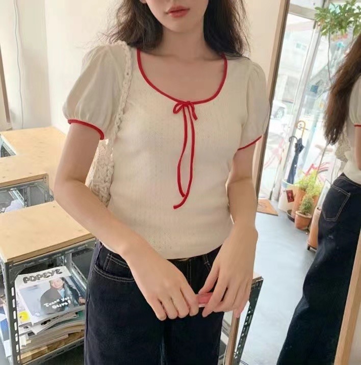 ELINVI韓國直郵東大門實拍女裝新款人氣職業真品24秋夏針織衫ELINVI針織衫