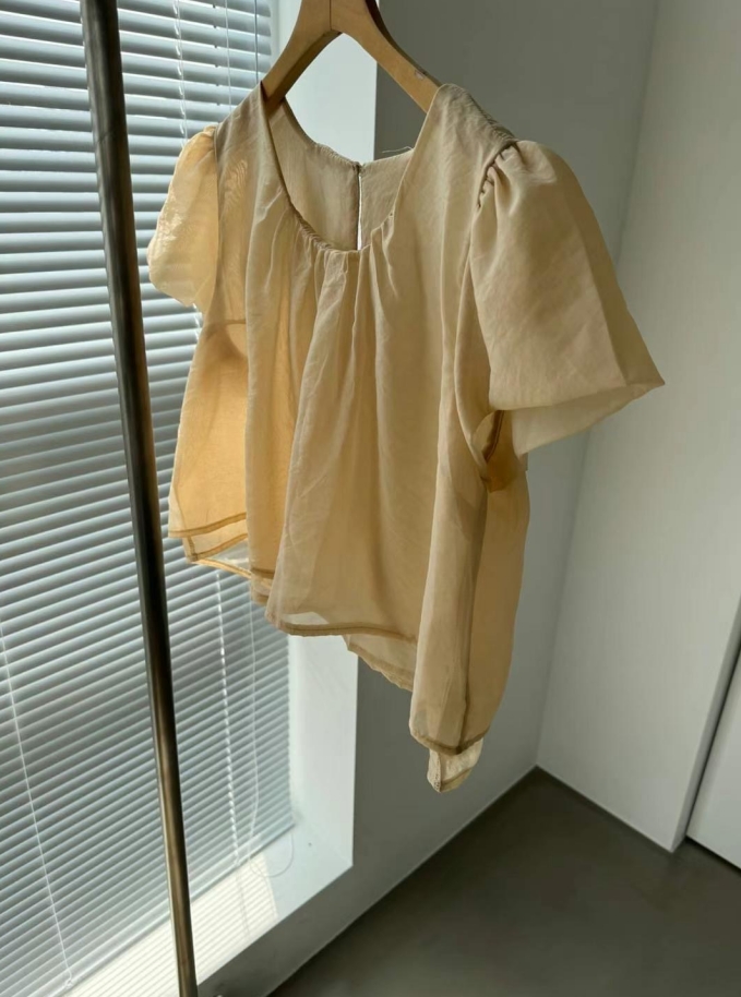 LAFLOR韓國直郵東大門實拍女裝新品24秋夏人氣襯衫蕾絲衫LAFLOR襯衫/蕾絲衫