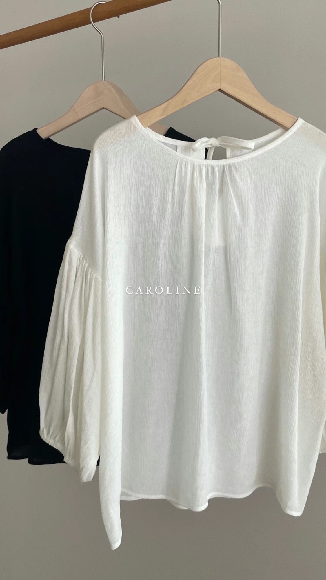 CAROLINE韓國直郵東大門實拍女裝新品熱賣職業休閑襯衫蕾絲衫CARO_LINE襯衫/蕾絲衫圖色2