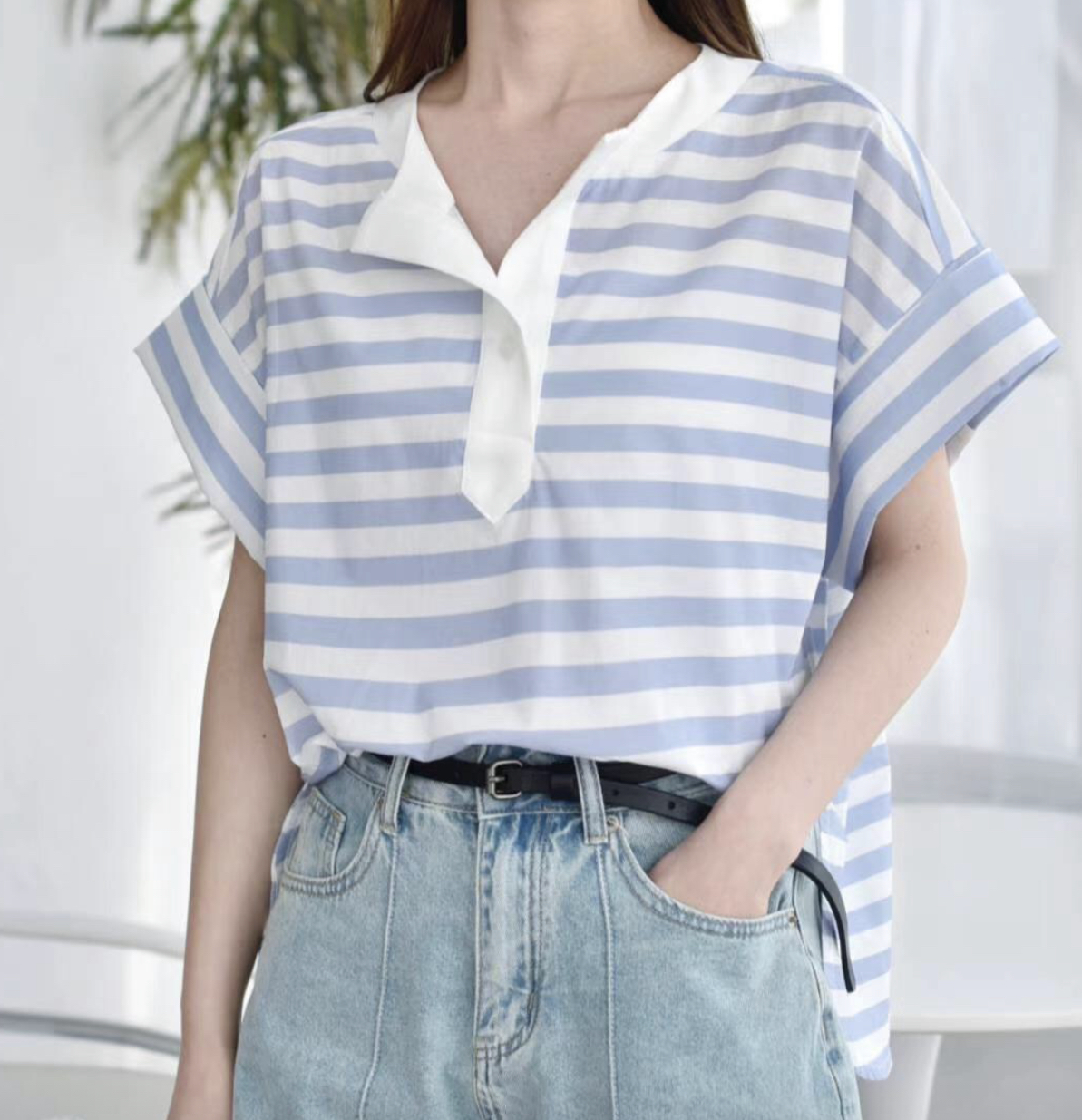 MALT.J韓國直郵女士新款真品職業熱賣24秋夏人氣襯衫蕾絲衫MALT.J襯衫/蕾絲衫圖色2