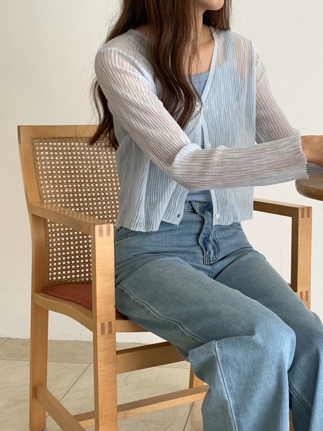IKMOOI韓國直郵東大門實拍女裝新款24春夏人氣時尚針織衫IKMOOI針織衫
