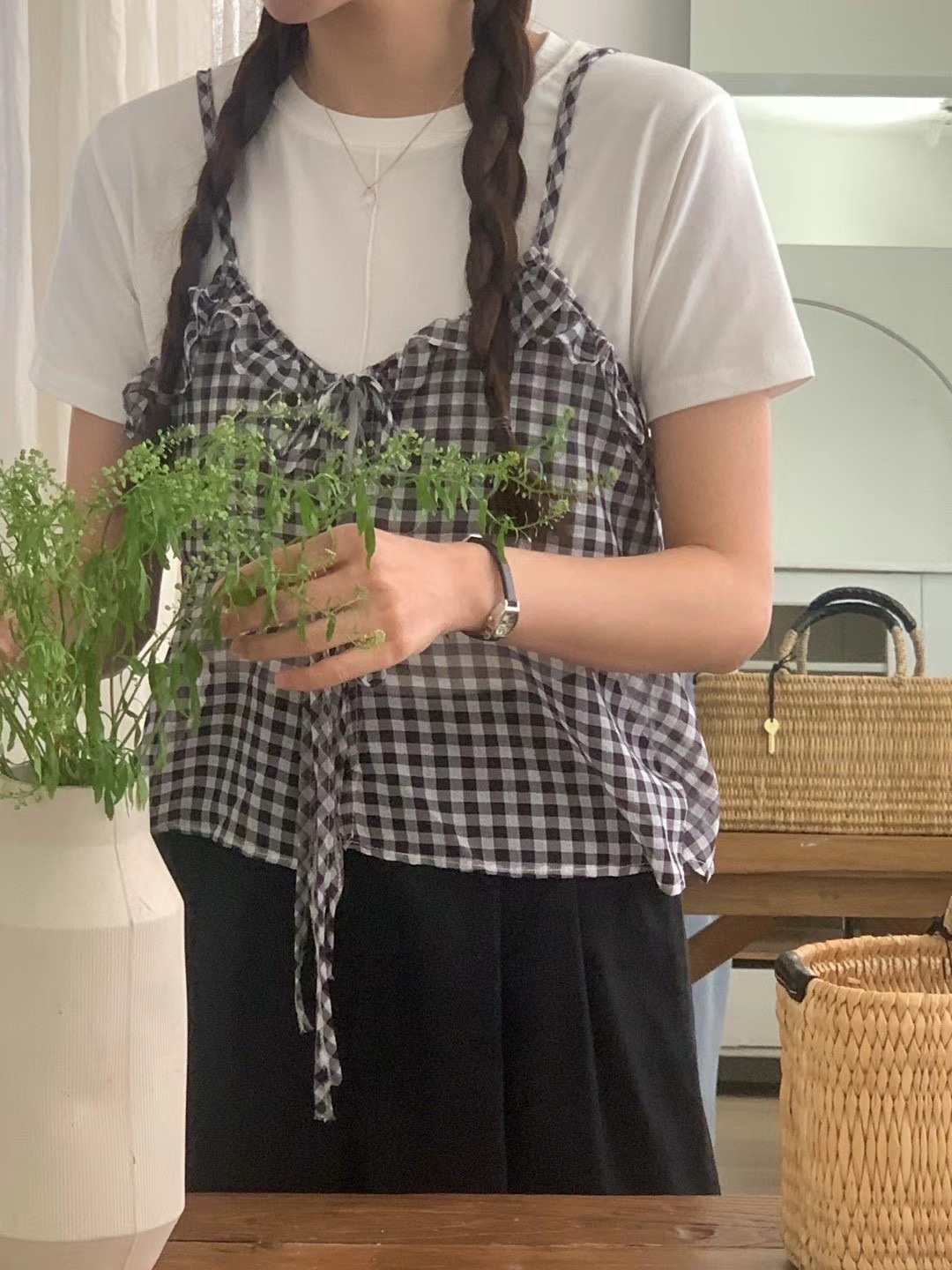 IKMOOI韓國直郵東大門實拍女裝新款職業24春夏熱賣吊帶背心IKMOOI吊帶/背心