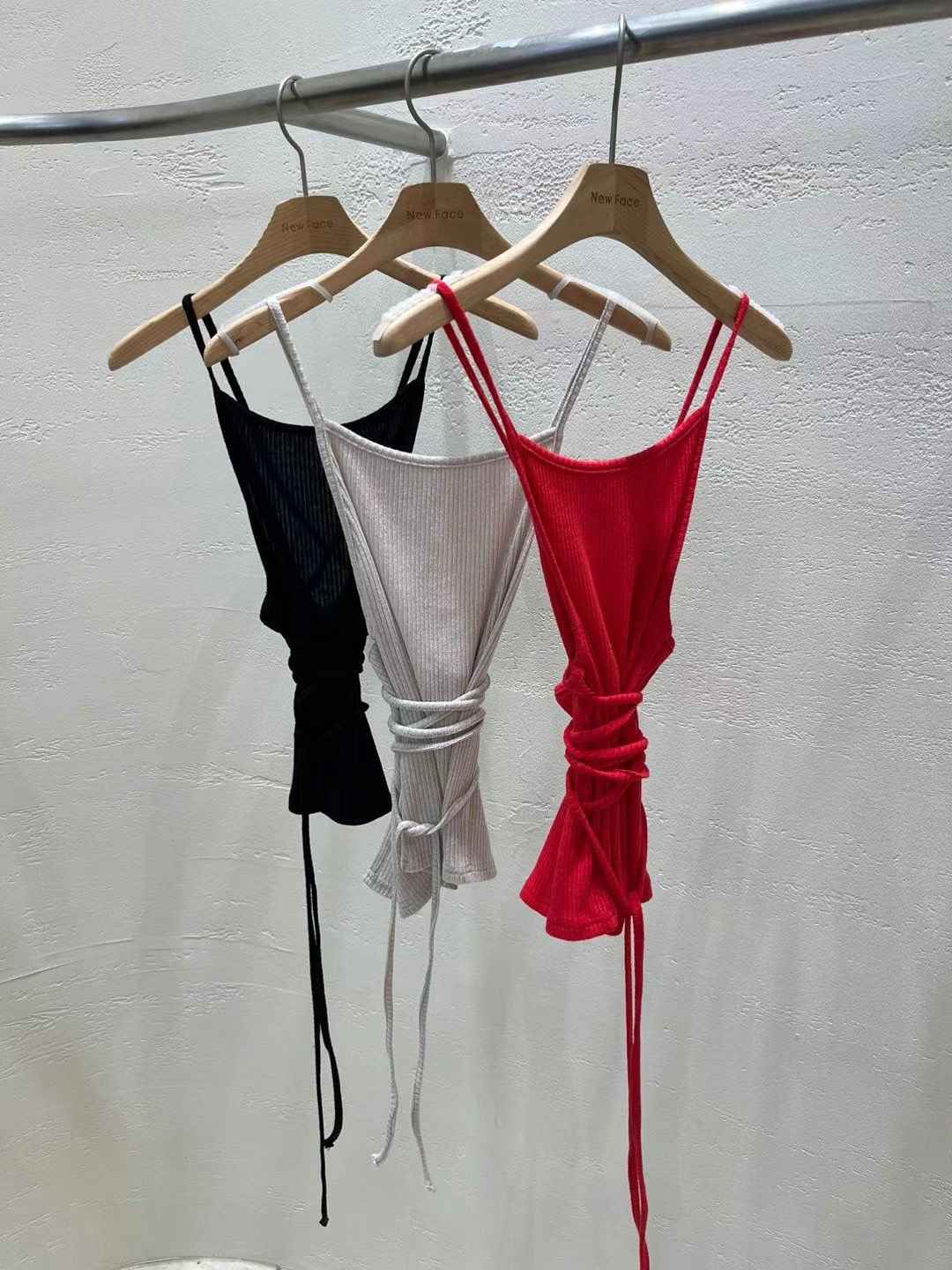 NEW FACE直郵韓國代購女裝新款職業真品24春夏休閑吊帶背心NEW FACE吊帶/背心