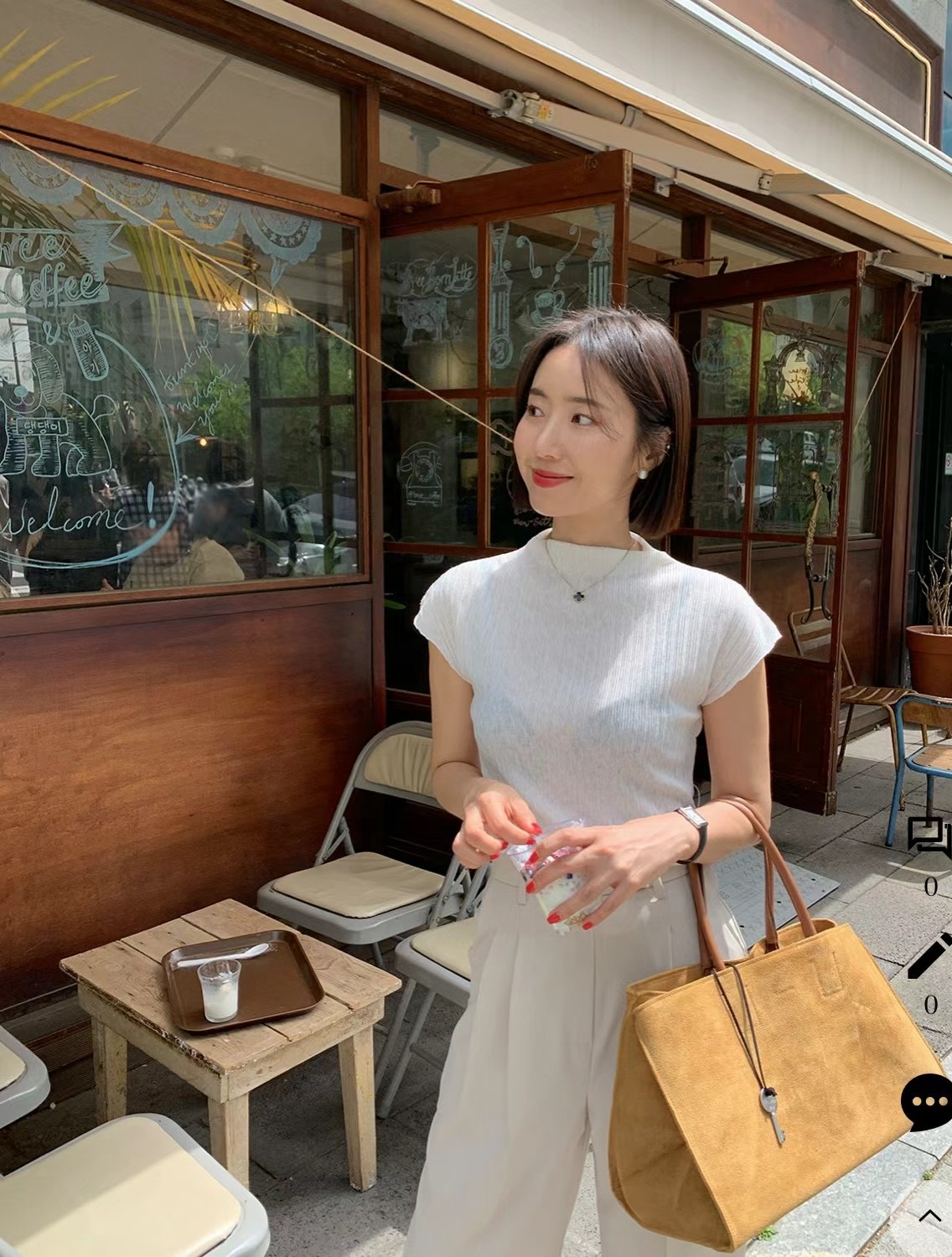 IKMOOI韓國直郵女裝新品真品時尚職業熱賣休閑推薦人氣24春夏T恤IKMOOIT恤