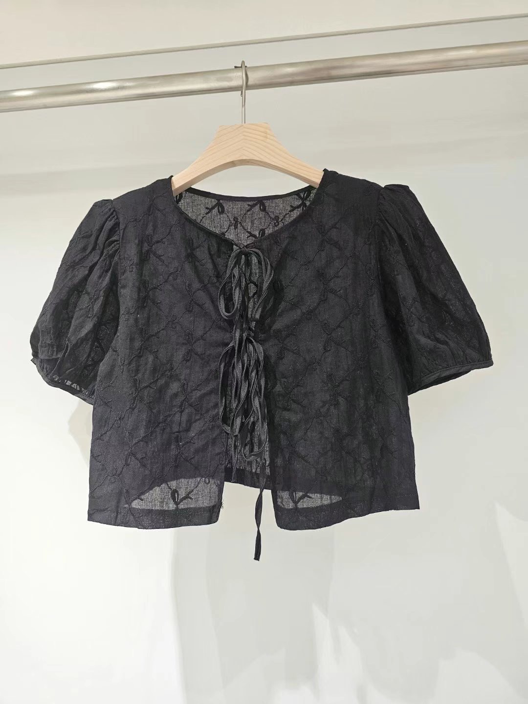 MYME韓國直郵東大門實拍女裝新款推薦真品熱賣24春夏襯衫蕾絲衫MYME襯衫/蕾絲衫圖色2
