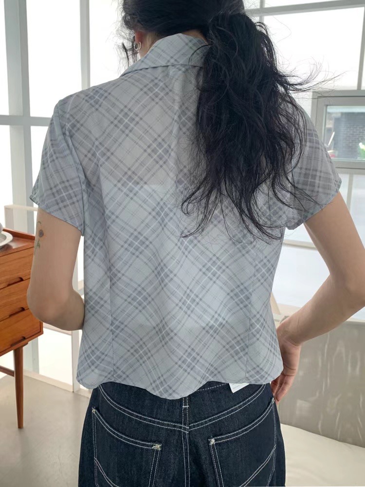 BRILLIANT直郵韓國代購女裝新品24春夏推薦時尚襯衫蕾絲衫BRILLIANT襯衫/蕾絲衫