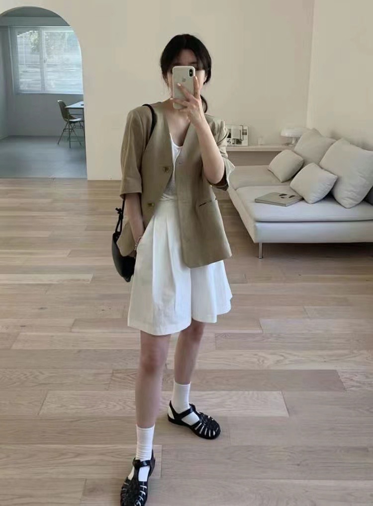 NEUF NINE韓國直郵東大門實拍女裝新款時尚休閑職業真品夾克NEUF NINE夾克
