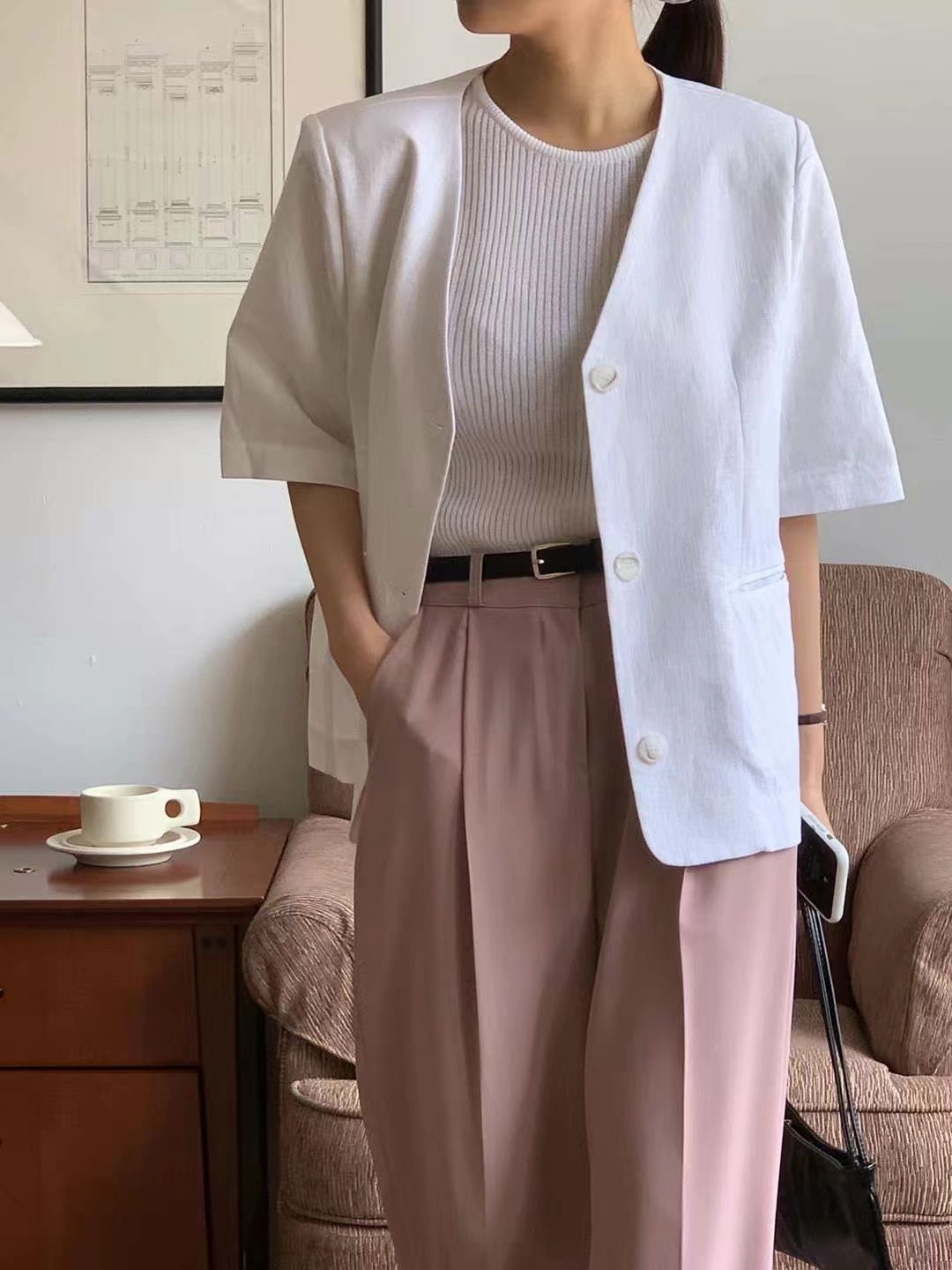 NEUF NINE韓國直郵東大門實拍女裝新款時尚休閑職業真品夾克NEUF NINE夾克