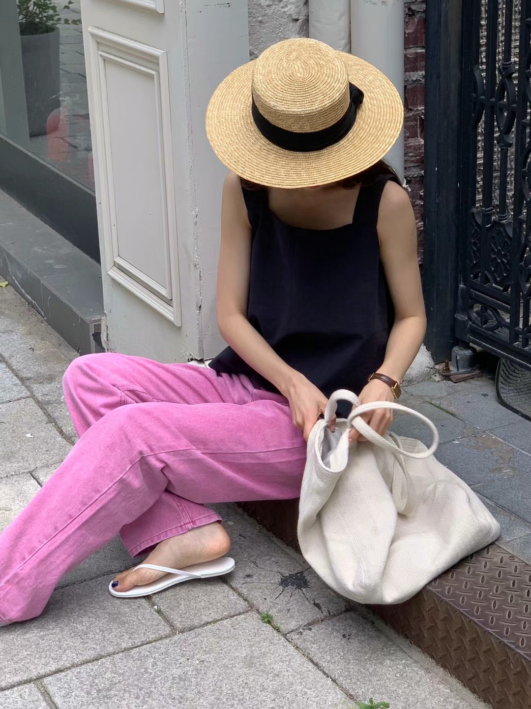 NEUF NINE韓國直郵東大門代購女裝新品24春夏熱賣吊帶背心NEUF NINE吊帶/背心