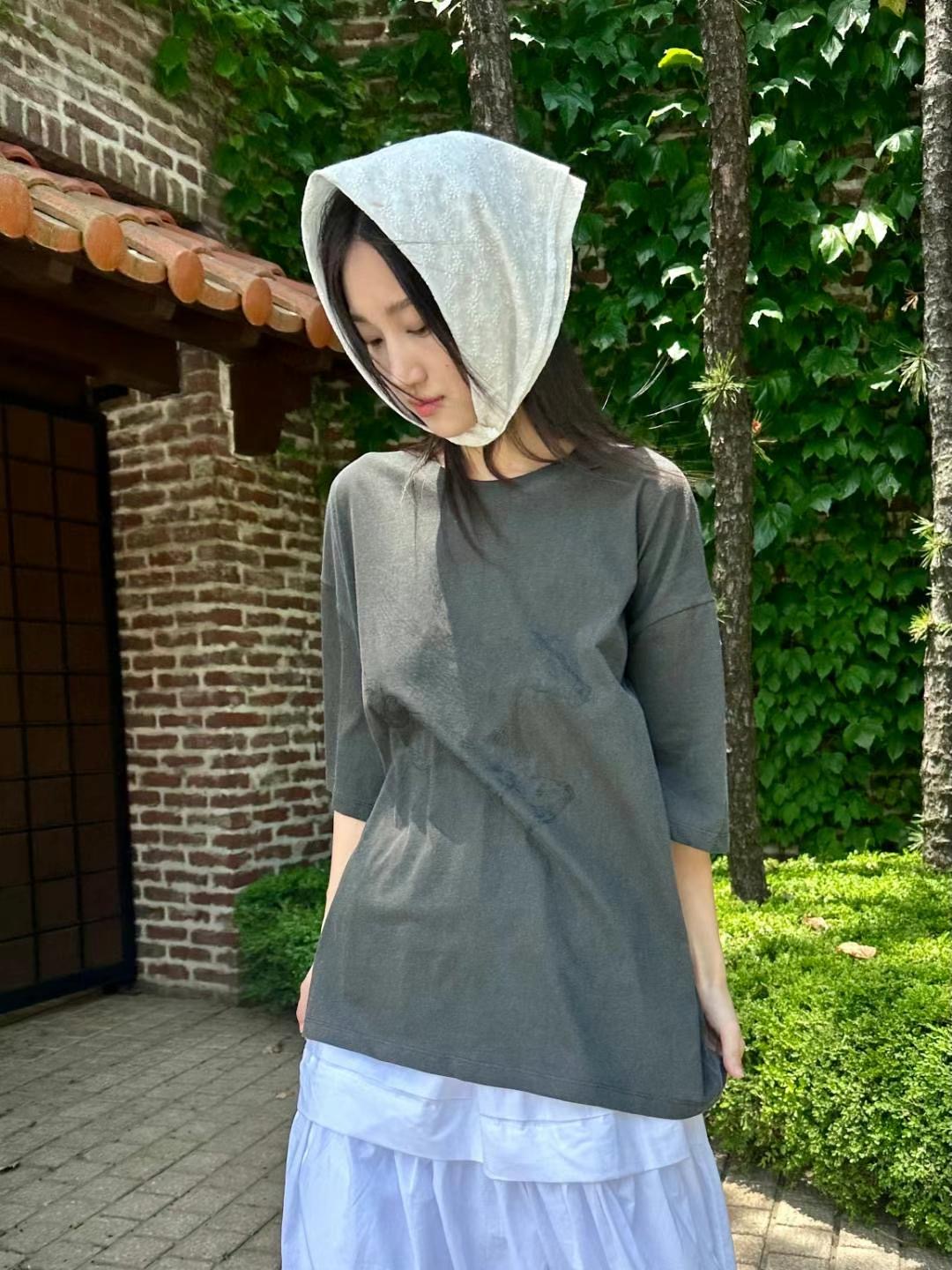 BILLIONS直郵韓國代購女裝新款推薦人氣休閑24春夏時尚T恤EXCUSET恤圖色2