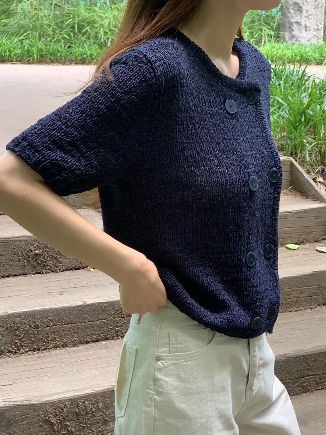 NEUF NINE直郵韓國代購女裝新品職業時尚24春夏人氣針織衫NEUF NINE針織衫