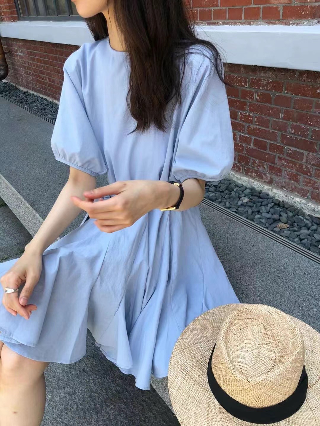 NEUF NINE直郵韓國代購女裝新品推薦24春夏連衣裙含腰帶NEUF NINE連衣裙