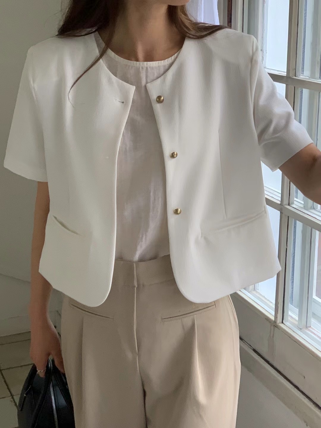 NEUF NINE韓國直郵東大門代購女裝新款休閑人氣24春夏夾克NEUF NINE夾克