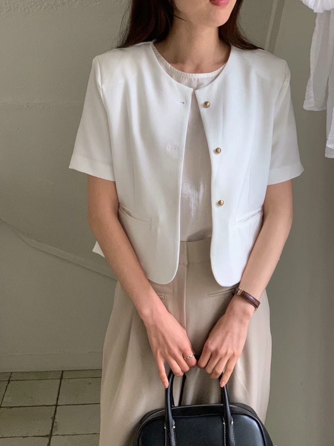 NEUF NINE韓國直郵東大門代購女裝新款休閑人氣24春夏夾克NEUF NINE夾克