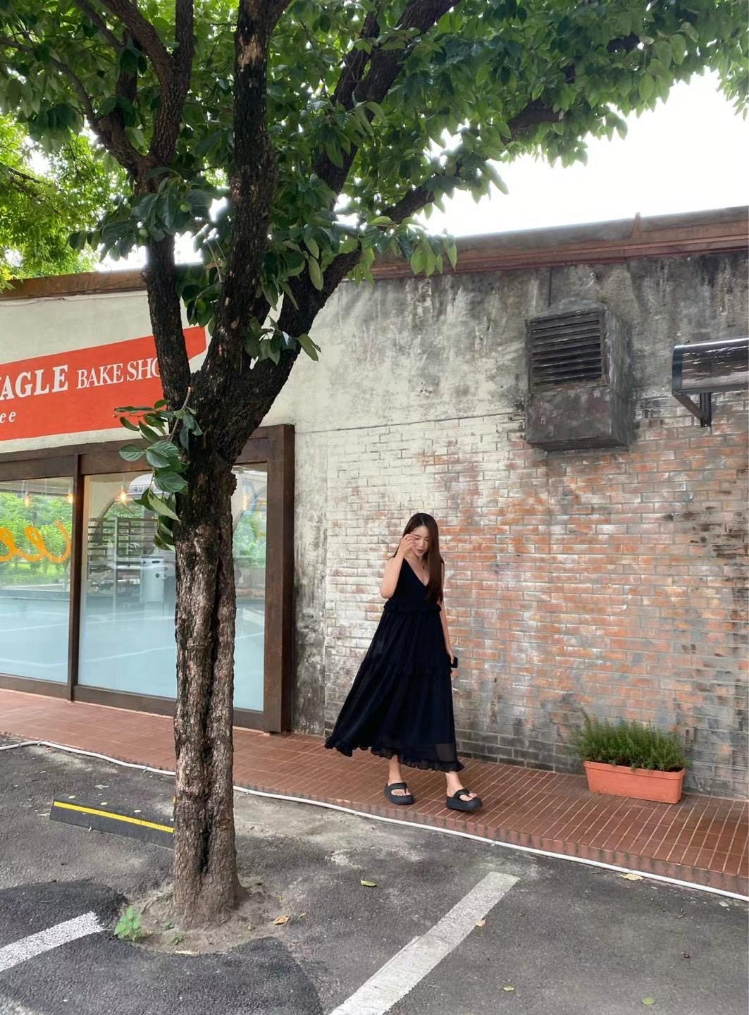 DEBELL韓國直郵女裝新款休閑24春夏熱賣時尚人氣職業連衣裙DEBELL連衣裙