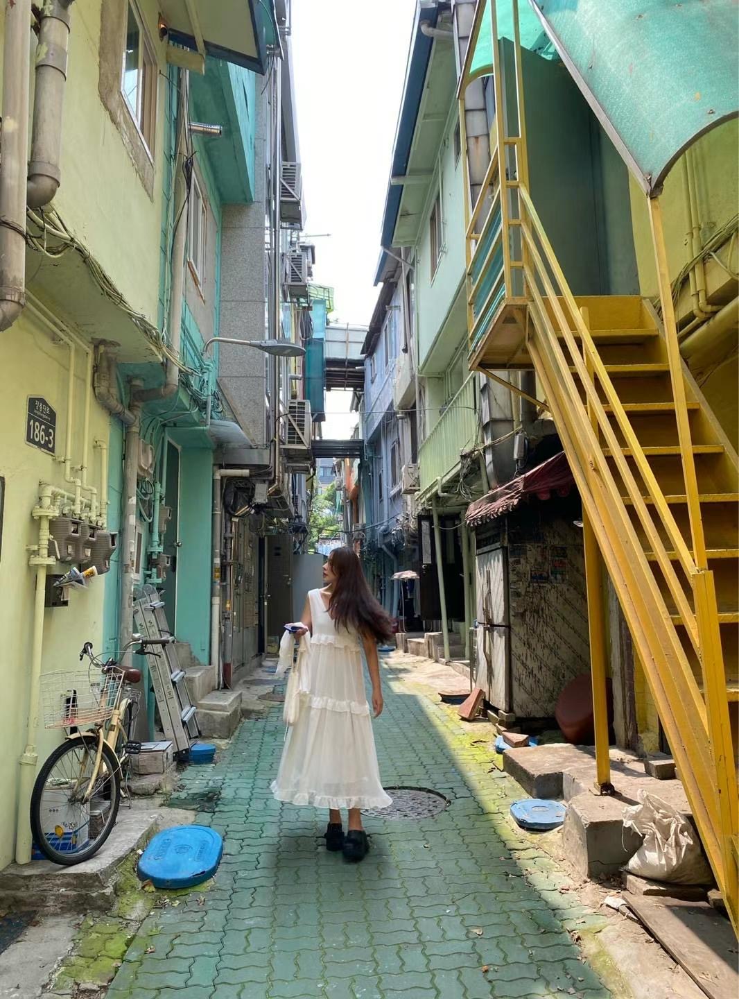 DEBELL韓國直郵女裝新款休閑24春夏熱賣時尚人氣職業連衣裙DEBELL連衣裙