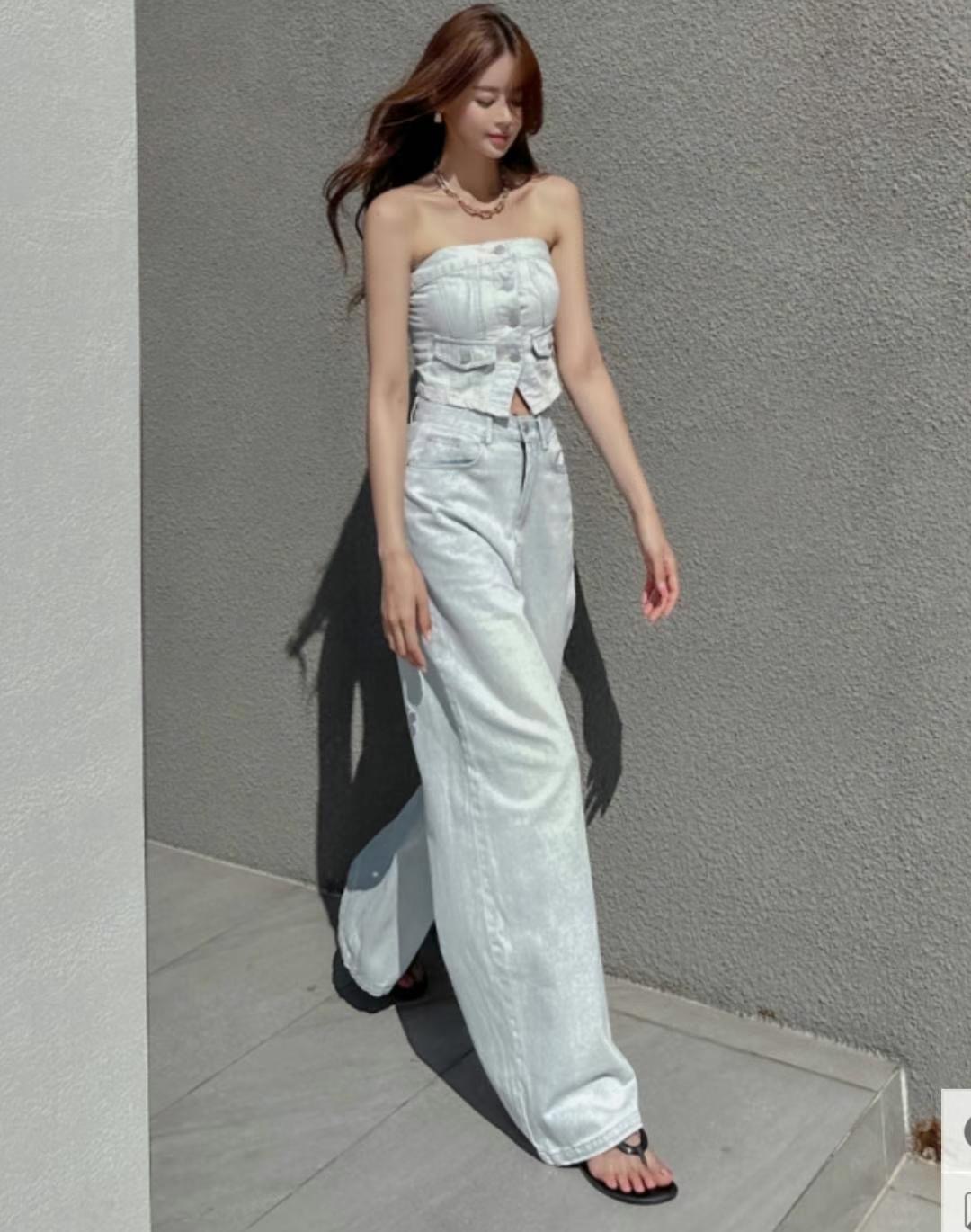 DEBELL韓國直郵女裝新品時尚推薦24春夏熱賣休閑人氣套裝DEBELL套裝