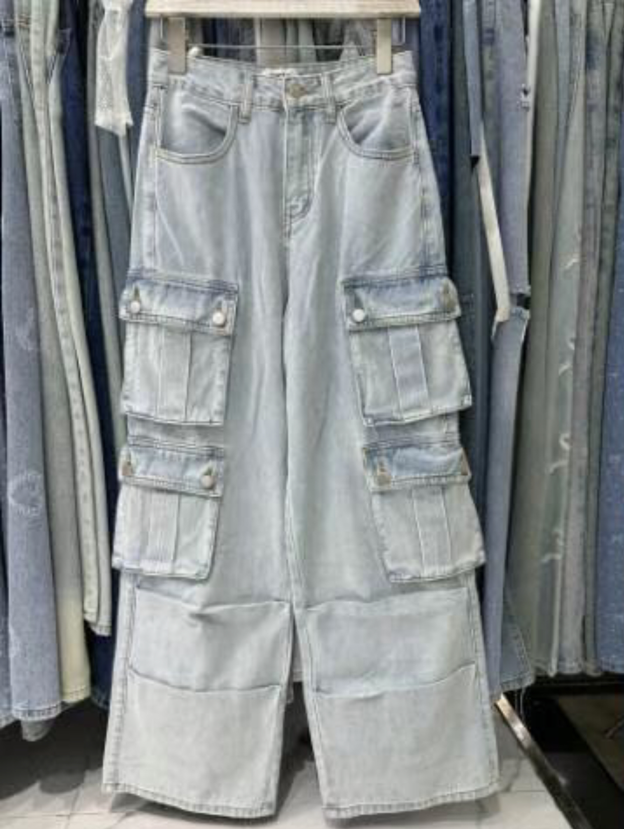 DEBELL韓國直郵東大門代購女裝新款休閑人氣真品熱賣牛仔褲DEBELL牛仔褲圖色1