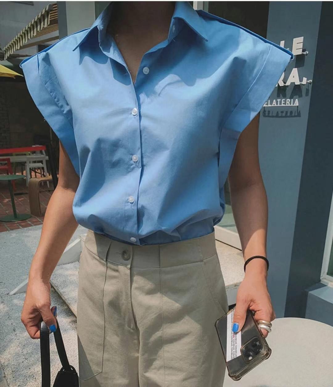 DEBELL直郵韓國代購女裝新款真品24春夏推薦熱賣襯衫蕾絲衫DEBELL襯衫/蕾絲衫