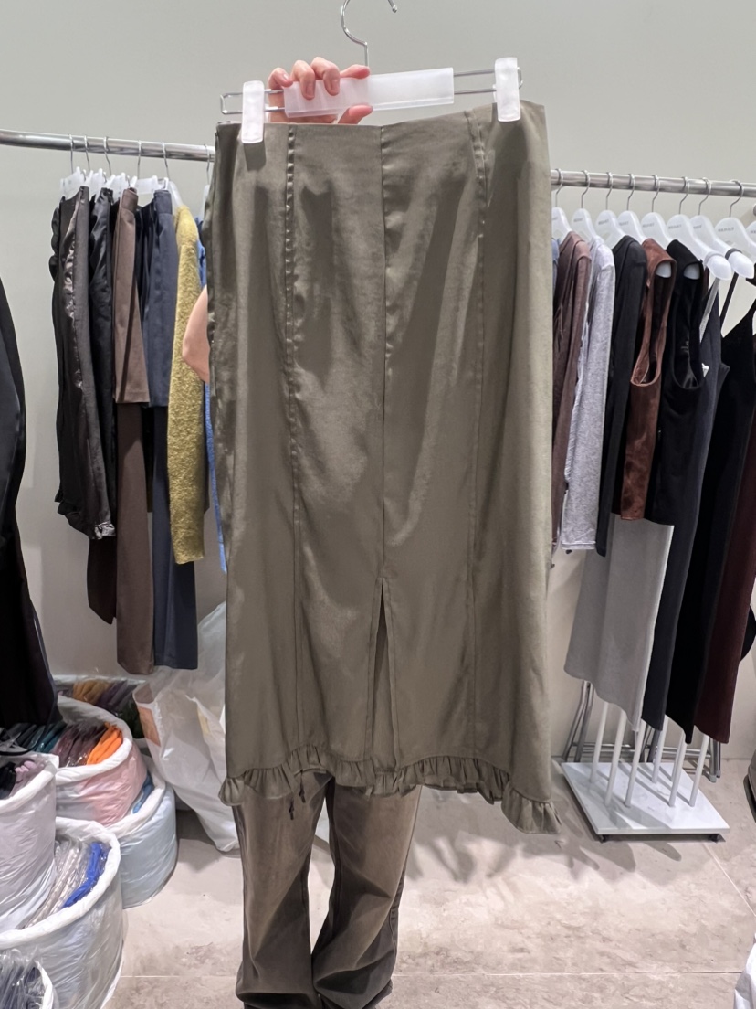 SOLD OUT韓國直郵東大門實拍女裝新款真品熱賣時尚長裙秋款FLat OGI長裙
