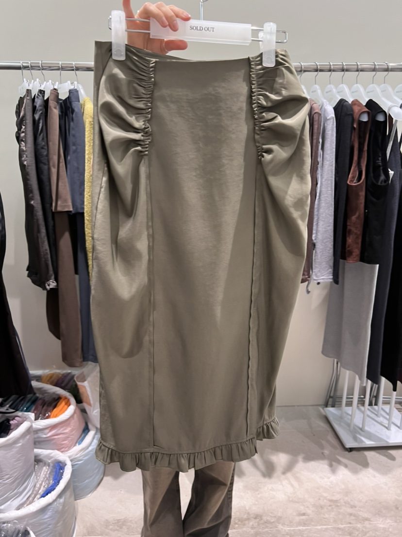SOLD OUT韓國直郵東大門實拍女裝新款真品熱賣時尚長裙秋款FLat OGI長裙