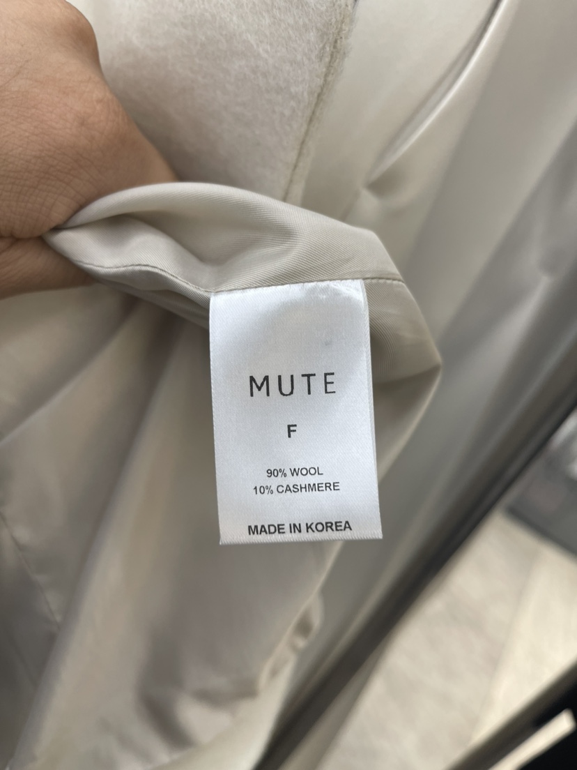 MUTE韓國直郵東大門實拍女裝新品休閑熱賣24春夏短款大衣秋款MUTE短款大衣