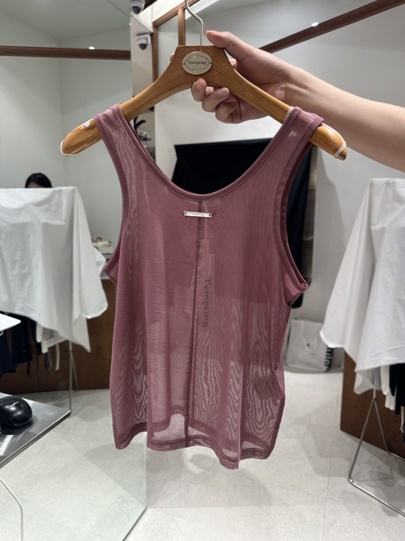 Tempting韓國直郵女裝新品熱賣休閑真品時尚職業吊帶背心秋款TEMPTING吊帶/背心圖色2