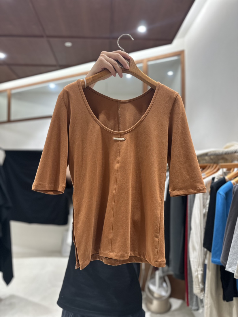 Tempting直郵韓國代購女裝新品24春夏熱賣休閑職業T恤秋款TEMPTINGT恤圖色5