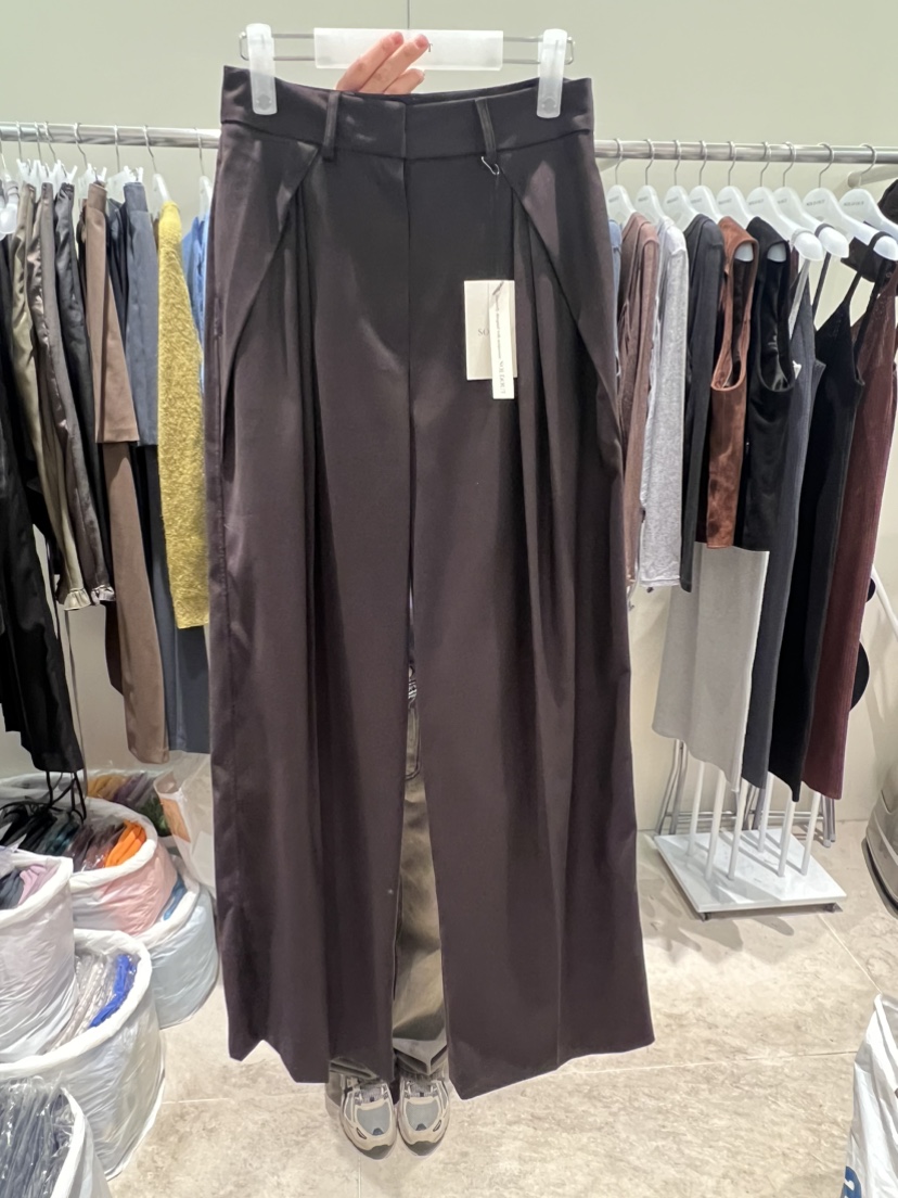 SOLD OUT韓國直郵東大門實拍女裝新品真品職業24春夏休閑褲秋款FLat OGI休閑褲圖色1