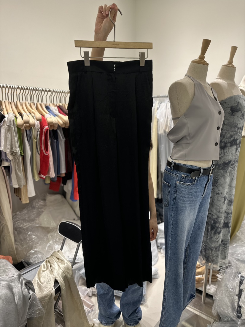 LOWBURN韓國直郵女裝新品真品推薦休閑人氣時尚職業24春夏休閑褲LOWBURN休閑褲圖色2