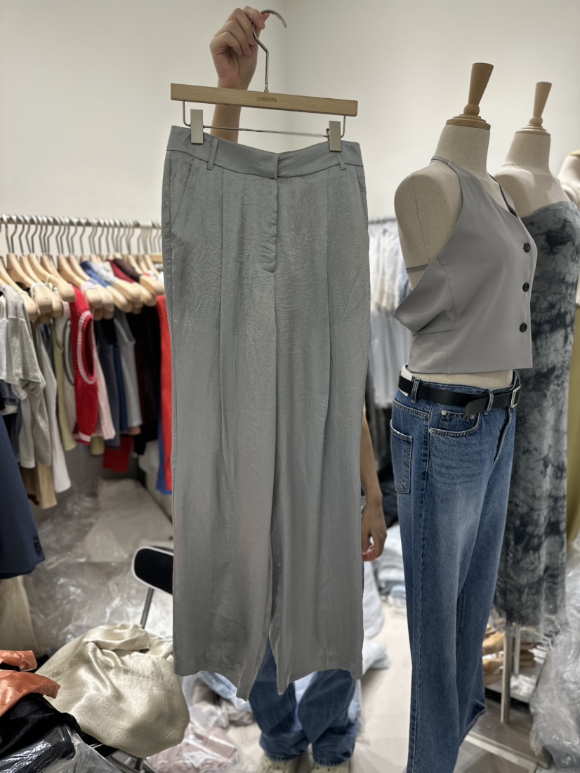 LOWBURN韓國直郵女裝新品真品推薦休閑人氣時尚職業24春夏休閑褲LOWBURN休閑褲圖色4