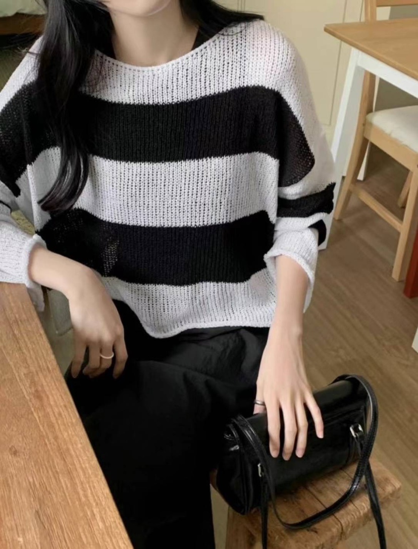 X韓國直郵東大門實拍女裝新款推薦休閑真品24春夏針織衫秋款SERIN針織衫圖色3